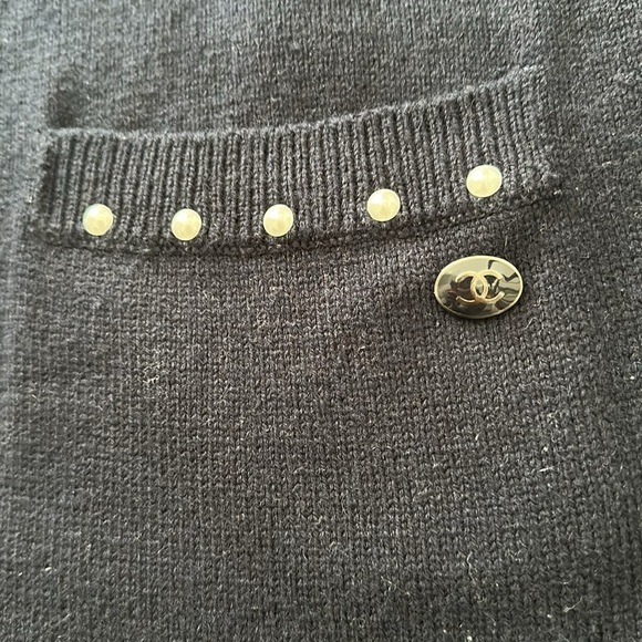 Chanel navy cashmere tunic dress size 36 - Picture 2 of 6